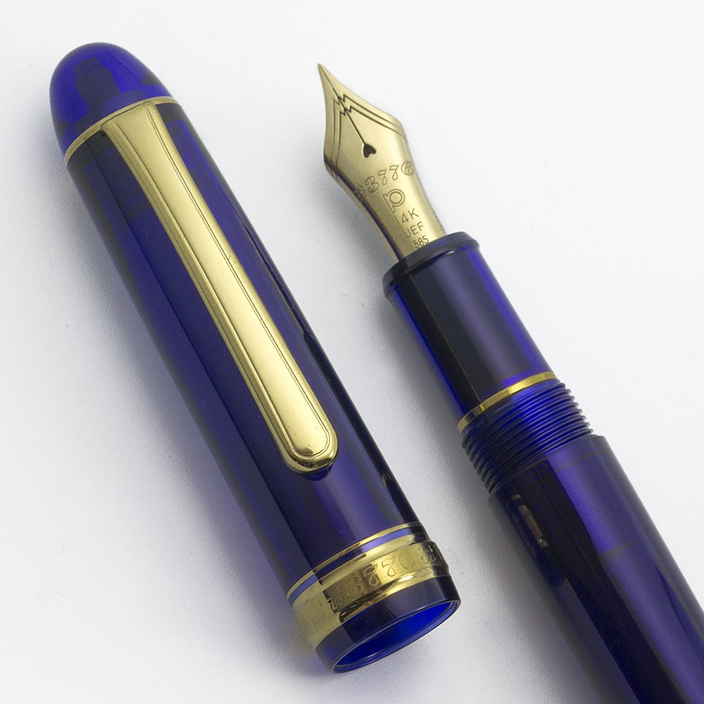 Platinum 3776 Century Fountain Pen - Chartres Blue w Gold Trim